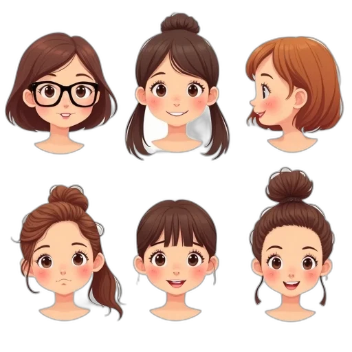 face, hair, cartoon, anime transparent PNG cut-out