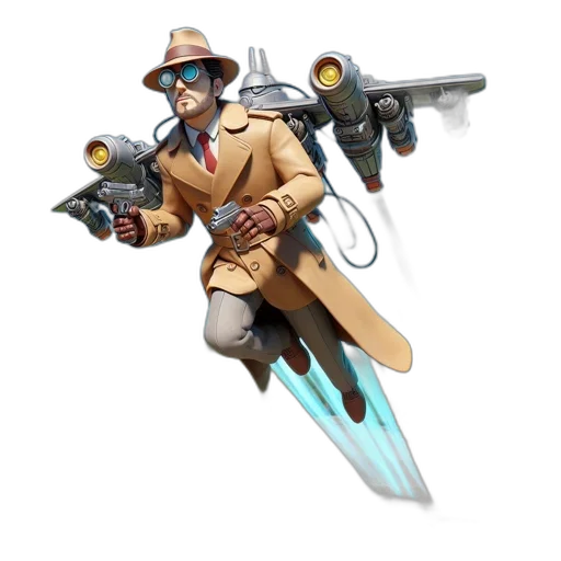 weapon, staff, jacket, concept art transparent PNG cut-out