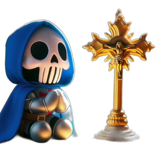 crown, sword, concept art, 3d render transparent PNG cut-out