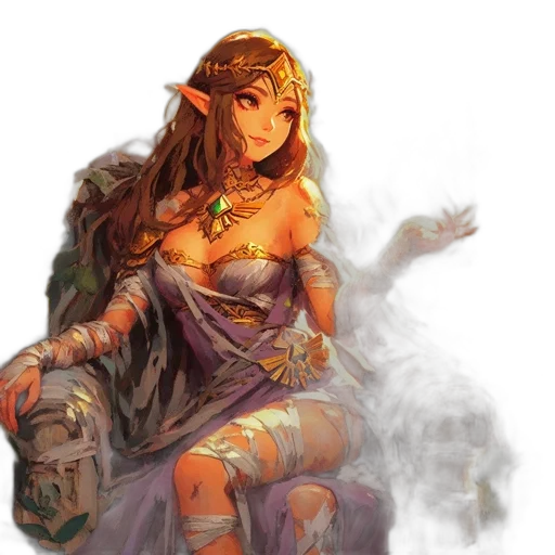 dress, dragon, crown, jewelry transparent PNG cut-out