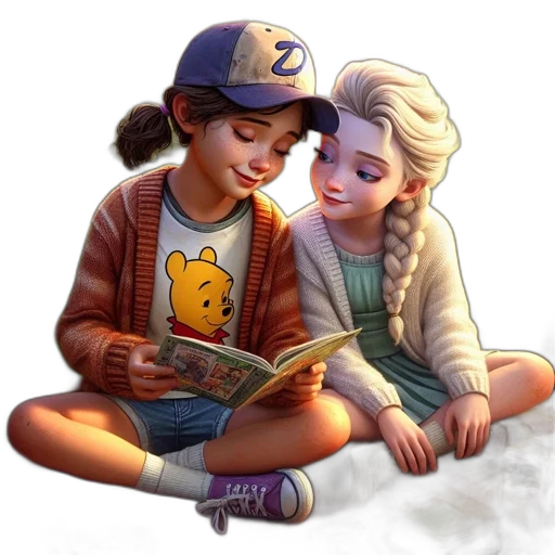 comic book art, concept art, cartoon, photorealistic transparent PNG cut-out