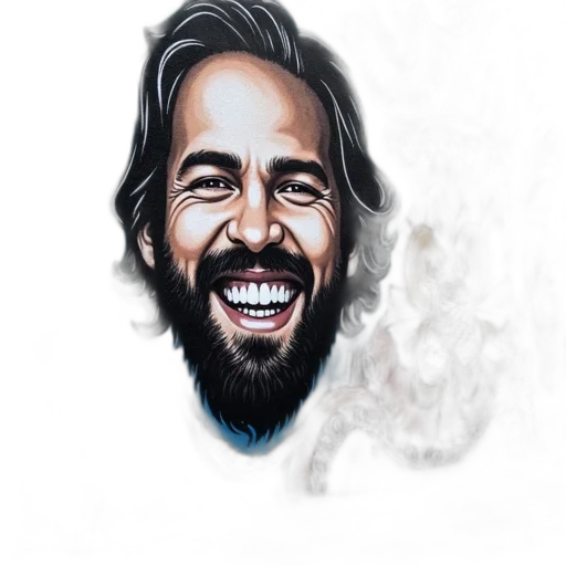 face, photorealistic, cartoon, pencil sketch transparent PNG cut-out