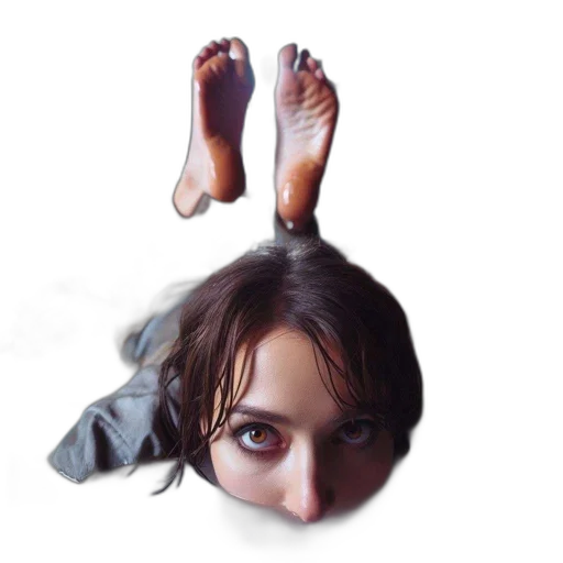 shoes, mask, face, creature transparent PNG cut-out