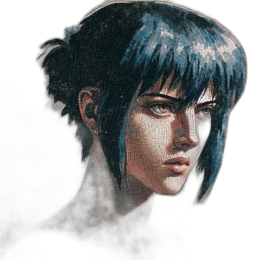 face, mask, concept art, watercolor transparent PNG cut-out