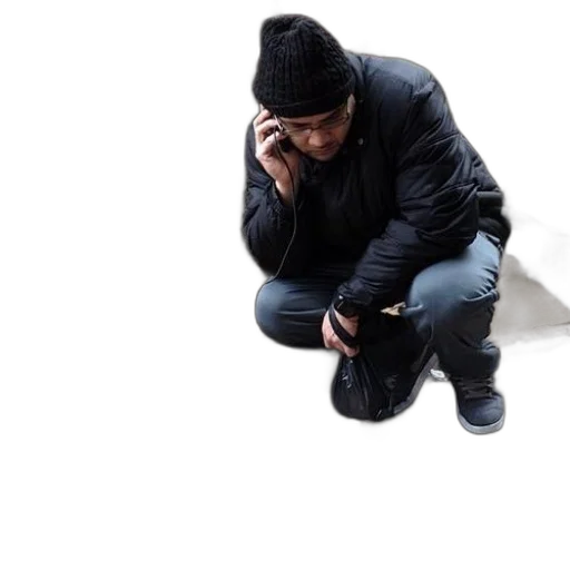jacket, hat, face, mask transparent PNG cut-out