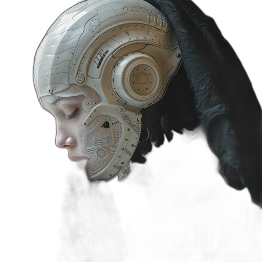 mask, robot, creature, face transparent PNG cut-out