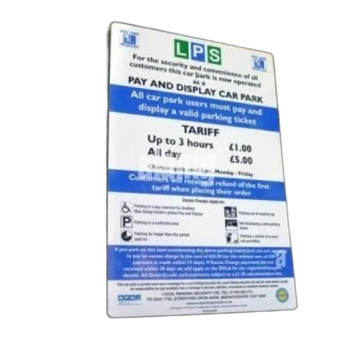 sign, pay, display, car transparent PNG cut-out