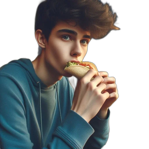 food, face, jacket, animal transparent PNG cut-out