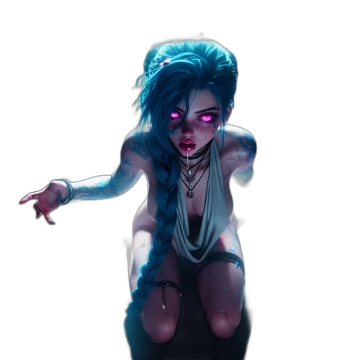 creature, dress, concept art, cyberpunk transparent PNG cut-out