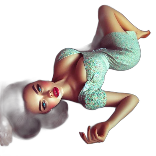 dress, 3d render, concept art, fantasy art transparent PNG cut-out