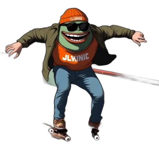 jacket, staff, creature, weapon transparent PNG cut-out