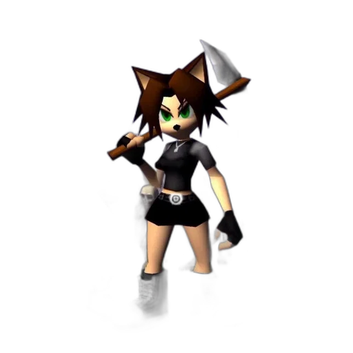 staff, weapon, 3d render, pixel art transparent PNG cut-out