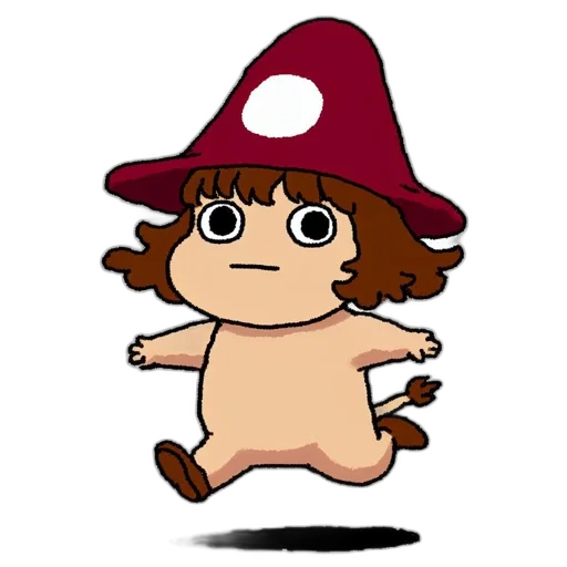 hat, creature, staff, dress transparent PNG cut-out