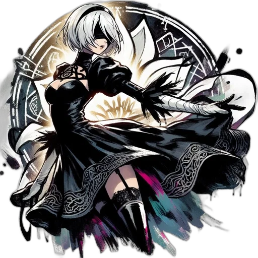 weapon, dress, staff, sword transparent PNG cut-out