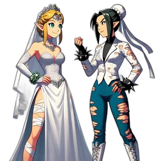 dress, concept art, pixel art, anime transparent PNG cut-out