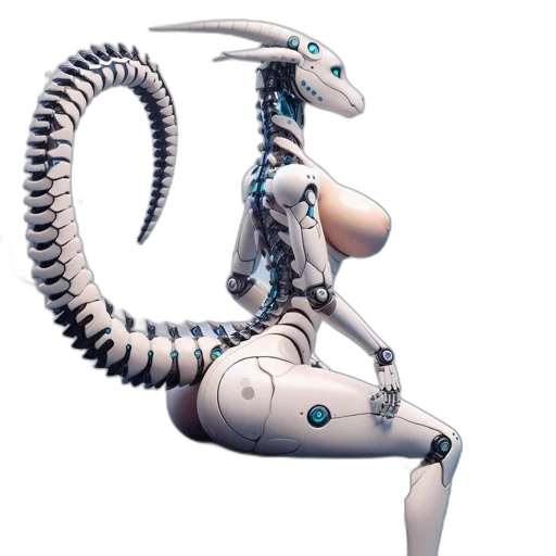 robot, dragon, creature, animal transparent PNG cut-out