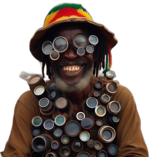 staff, mask, hat, jewelry transparent PNG cut-out