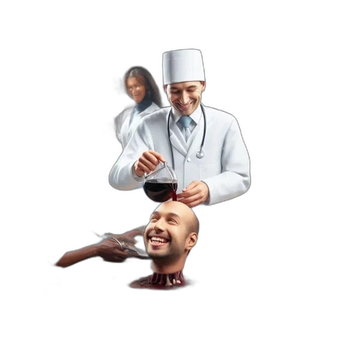 food, staff, bottle, robot transparent PNG cut-out