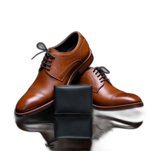 shoes, staff, photorealistic, 3d render transparent PNG cut-out