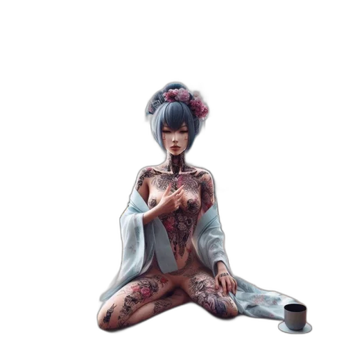 dress, robot, concept art, fantasy art transparent PNG cut-out