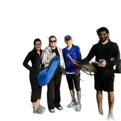 staff, four, people, stand transparent PNG cut-out