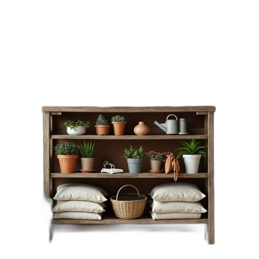 furniture, earth tones, rustic, wooden transparent PNG cut-out