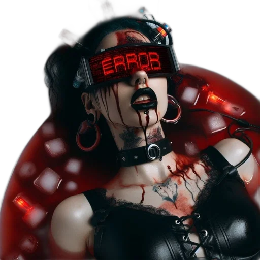robot, cyberpunk, 3d render, concept art transparent PNG cut-out
