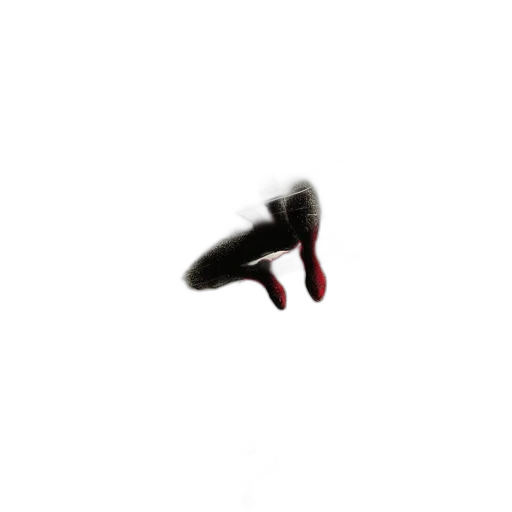 shoes, mask, hair, weapon transparent PNG cut-out