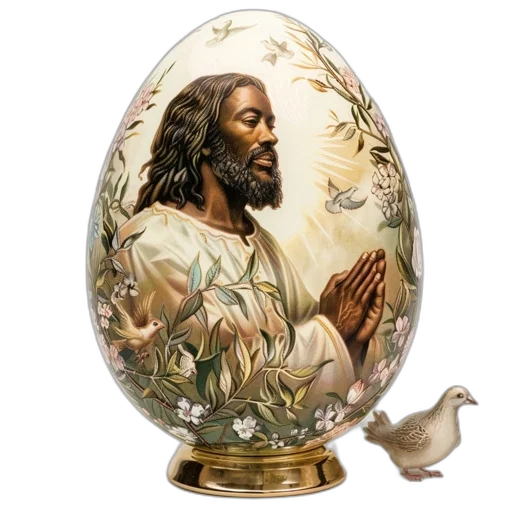 photorealistic, oil painting, detailed, egg transparent PNG cut-out