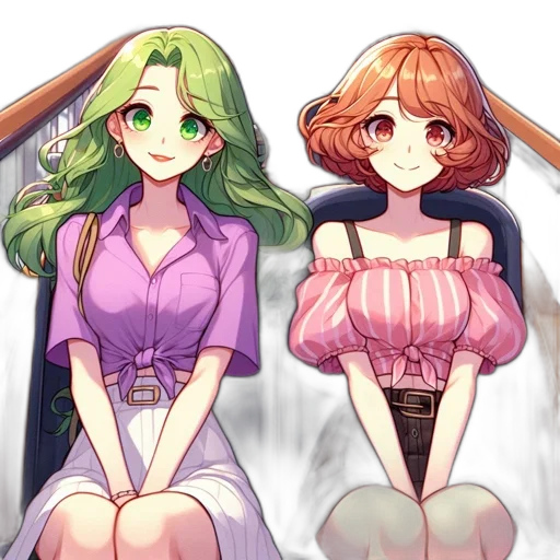 dress, hair, crown, anime transparent PNG cut-out