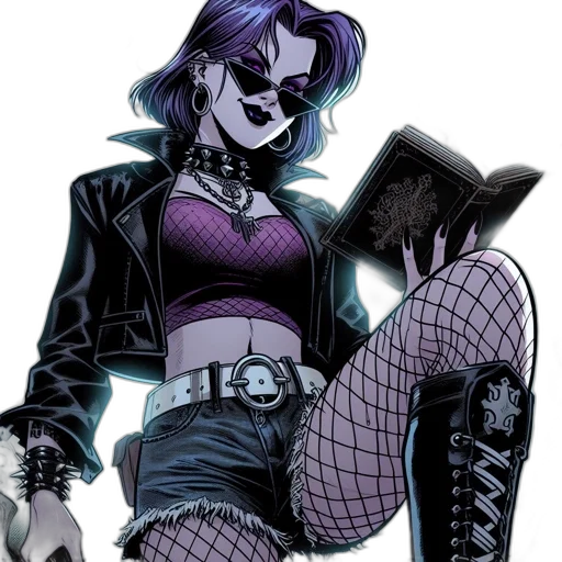jacket, comic book art, cyberpunk, concept art transparent PNG cut-out