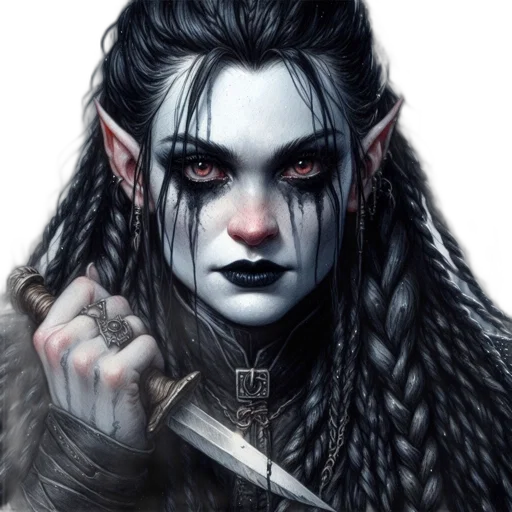 face, dragon, staff, fantasy art transparent PNG cut-out