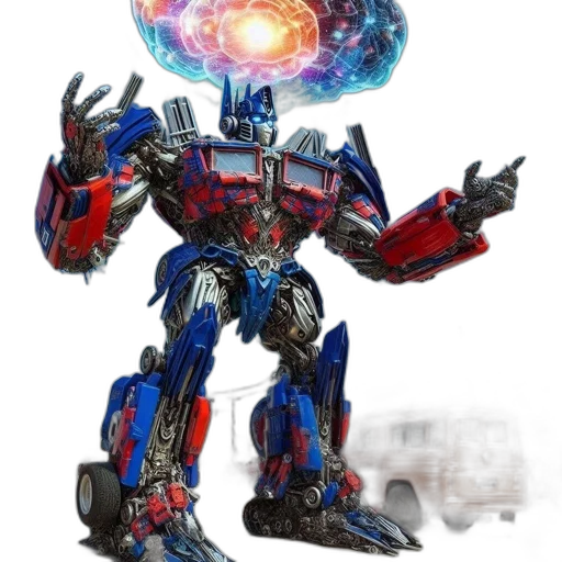 robot, weapon, concept art, 3d render transparent PNG cut-out