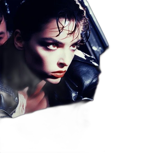 jacket, umbrella, face, car transparent PNG cut-out