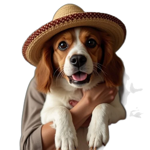 hat, animal, staff, face transparent PNG cut-out