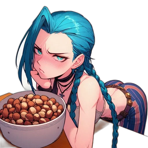 food, anime, cyberpunk, pixel art transparent PNG cut-out