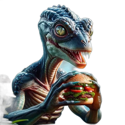 dragon, creature, food, animal transparent PNG cut-out