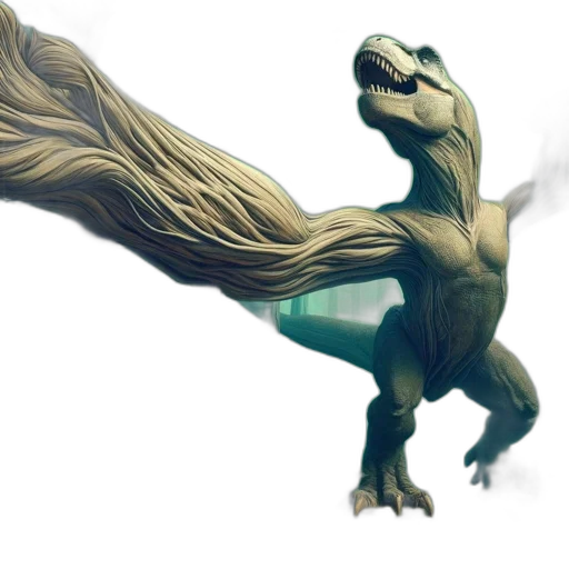 dragon, creature, animal, staff transparent PNG cut-out