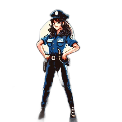 staff, weapon, jacket, hat transparent PNG cut-out