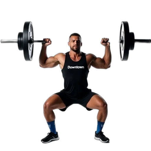 weapon, man, performing, barbell transparent PNG cut-out