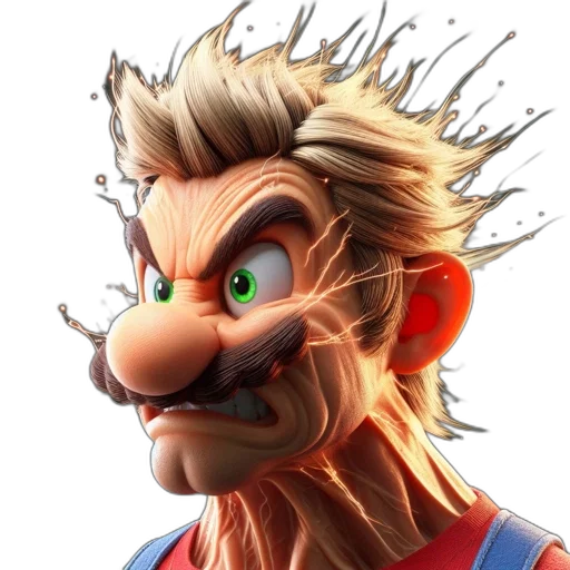 hair, face, mask, creature transparent PNG cut-out