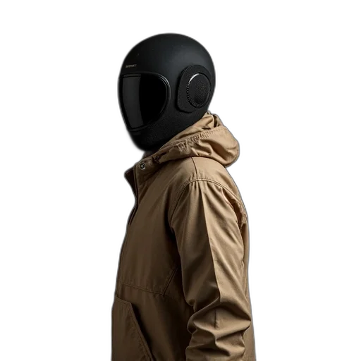 jacket, mask, robot, face transparent PNG cut-out