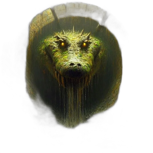 dragon, creature, face, animal transparent PNG cut-out