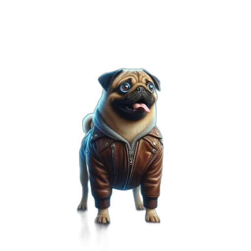 jacket, animal, creature, staff transparent PNG cut-out