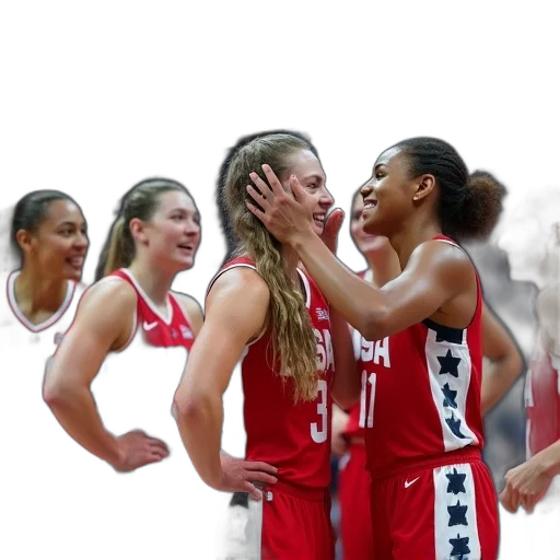 usa, team, reacts, after transparent PNG cut-out