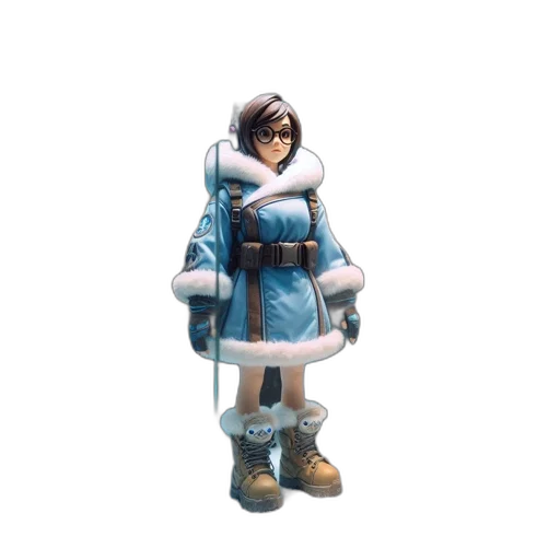 jacket, dress, robot, staff transparent PNG cut-out
