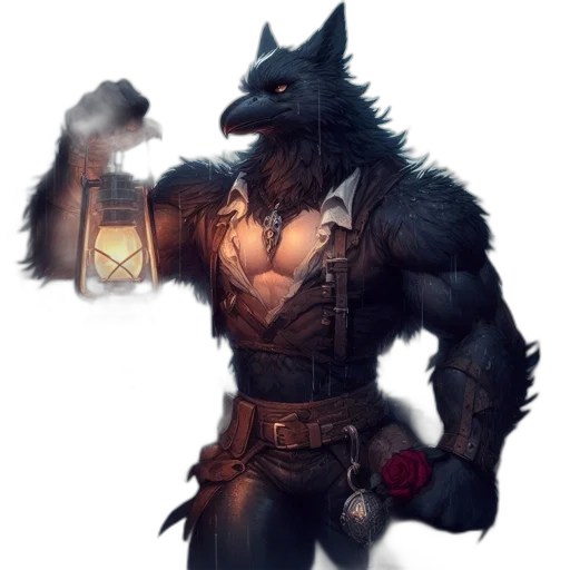 staff, animal, fantasy art, concept art transparent PNG cut-out