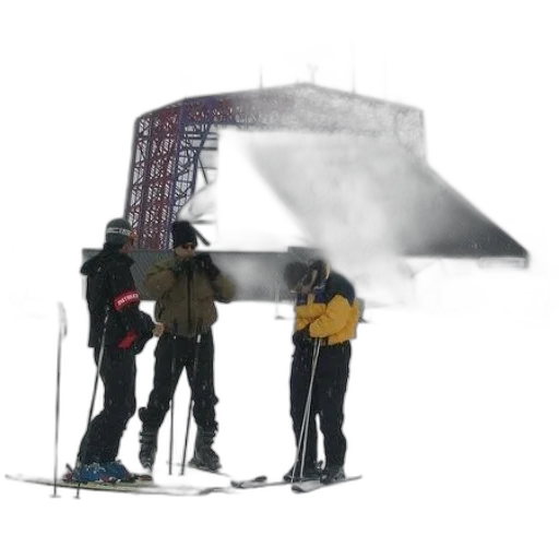 staff, umbrella, jacket, hat transparent PNG cut-out
