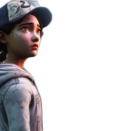 hat, jacket, face, concept art transparent PNG cut-out