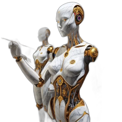 robot, jewelry, dress, concept art transparent PNG cut-out